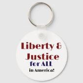 Liberté et justice pour tous Porte-clés (Verso)