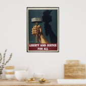 Liberté et justice pour tous - Poster pro-Union (Cuisine)