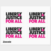 Liberté et justice pour tous Sticker (Feuille)