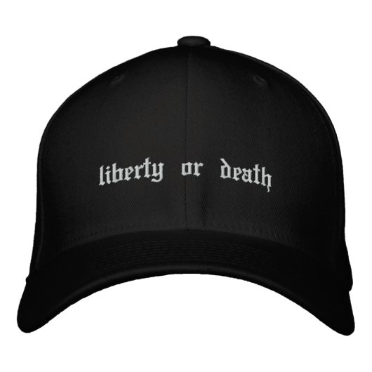 liberté ou mort Casquette brodé (Devant)