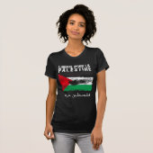 Liberté pour la Palestine (filistin hurra) T-shirt (Voorkant volledig)