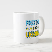Liberté pour l'Ukraine Spécialité Jumbo Mug (Devant droit)