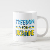 Liberté pour l'Ukraine Spécialité Jumbo Mug (Droite)