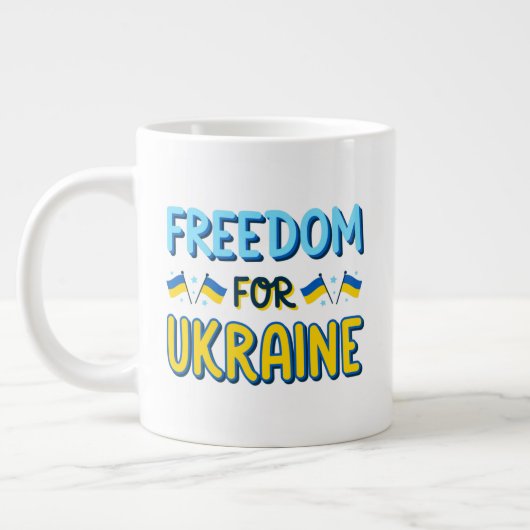 Liberté pour l'Ukraine Spécialité Jumbo Mug (Gauche)