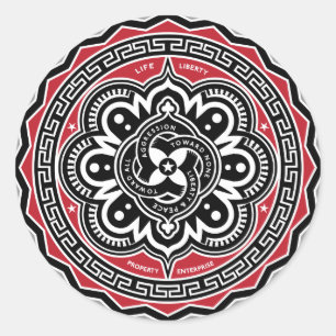 Liberté pour tous les autocollants d'insignes