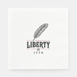 Liberty 1776 Patriottische Veer Vector Ontwerp_1 Servet