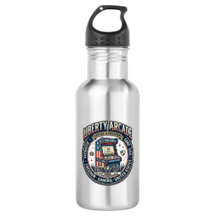 Liberty Arcade Patriottisch Patriottisch Arcade Ga Waterfles