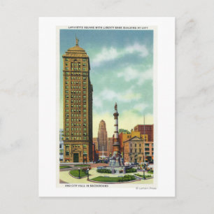 Liberty Bank Bldg, stadhuis Briefkaart