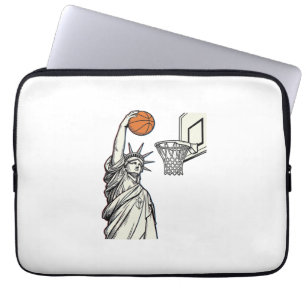 Liberty Basketbal Dunk Vintage Gravure Design_1 Laptop Sleeve