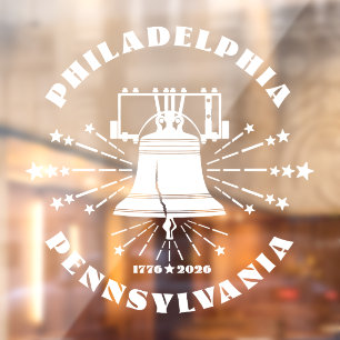 Liberty Bell 2026 250ste Jubileum van Amerika Raamsticker