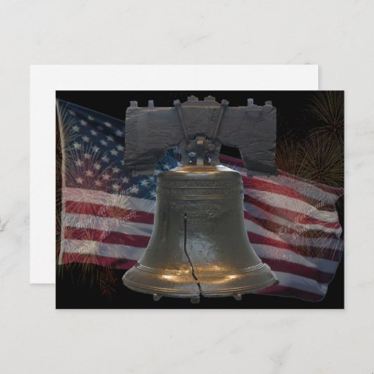 Liberty Bell Briefkaart (Voorkant / Achterkant)