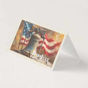 Liberty Bell Kunst voor 4 juli-viering Kaart