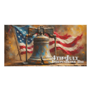 Liberty Bell Kunst voor 4 juli-viering Perfect Poster