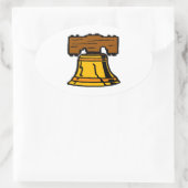 Liberty Bell Ovale Sticker (Tas)