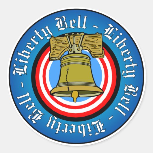 Liberty Bell Ronde Sticker (Voorkant)