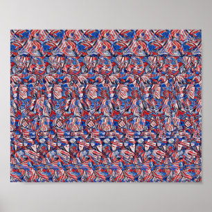 Liberty Bell - Verborgen 3D-afdruk Poster