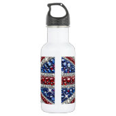 Liberty Bottle Britse kleuren Waterfles (Achterkant)