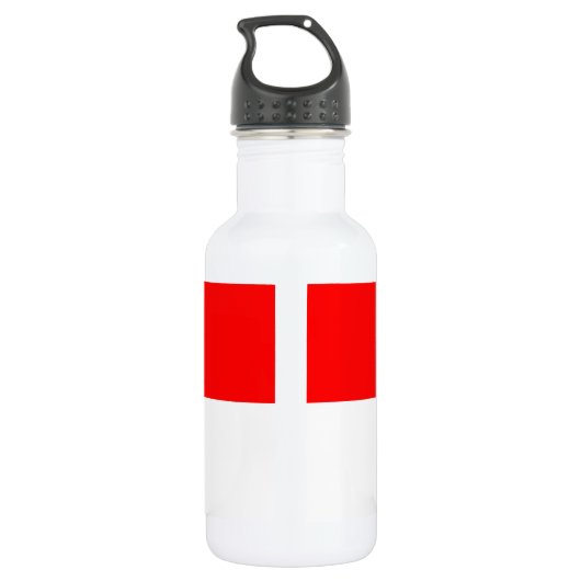 Liberty Bottle met vlag van Indonesië Waterfles (Achterkant)