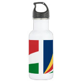 Liberty Bottle Seychellen kleuren Waterfles (Achterkant)