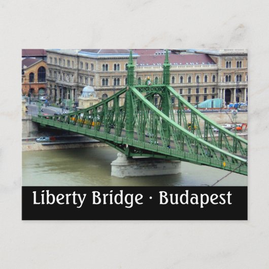 Liberty Bridge - Boedapest, Hongarije Briefkaart (Voorkant)