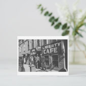 Liberty Cafe  1939 Restaurant Foto Briefkaart (Staand voorkant)