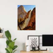 Liberty Cap Yosemite Park Waterval 1873 Poster (Thuiskantoor)