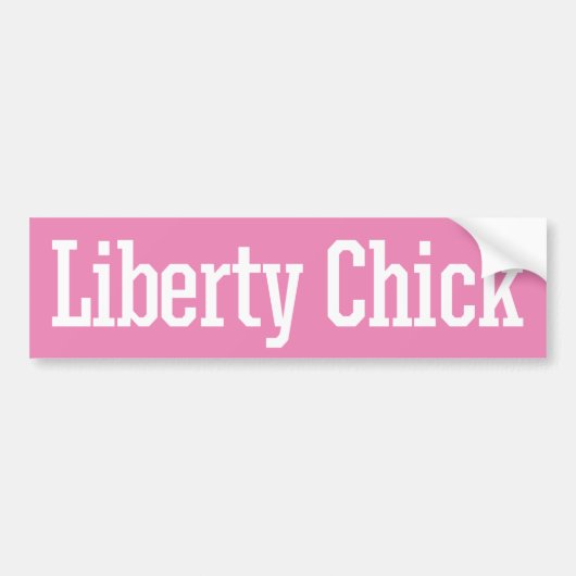 Liberty Chick Bumpersticker (Voorkant)