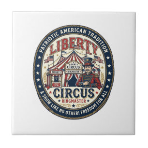 Liberty Circus Patriottische Patriottische Circus Tegeltje