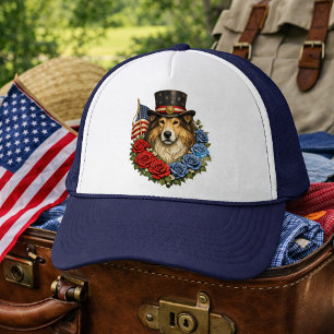Liberty Collie Illustratie Trucker Pet