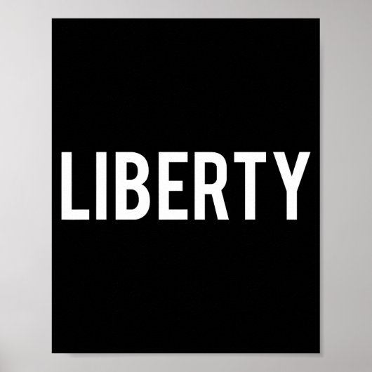 Liberty - Cool New Funny Name Fan Gift Tee Poster (Voorkant)