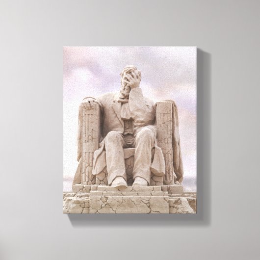 Liberty Crumbling, Facepalming Lincoln Canvas (Voorkant)