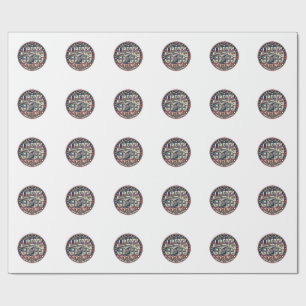 Liberty Cycling Patriottisch Patriottisch Fietsen Cadeaupapier