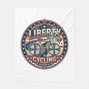 Liberty Cycling Patriottisch Patriottisch Fietsen Fleece Deken