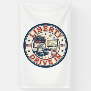 Liberty Drive In Patriottisch Patriottische Drive  Spandoek
