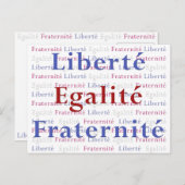 Liberty Equality Fraternité 14 Cartes postales Jui (Devant / Derrière)