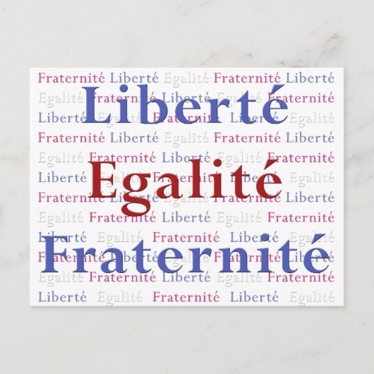 Liberty Equality Fraternité 14 Cartes postales Jui (Devant)