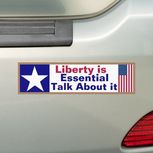 Liberty est essentiel parler de lui Sticker pare-c (En voiture)
