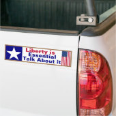 Liberty est essentiel parler de lui Sticker pare-c (Sur camion)
