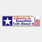 Liberty est essentiel parler de lui Sticker pare-c (Devant)