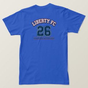 Liberty FC Navy Star T-shirt Premium USA Voetbal
