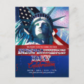 Liberty Fireworks 4 juillet Invitation du Parti (Devant)