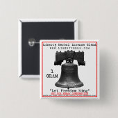 Liberty Herbal Incense Label Button (Voorkant /achterkant)