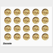 Liberty Horse Coin Klassieke Ronde Sticker (Vel)
