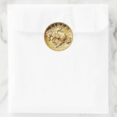 Liberty Horse Coin Klassieke Ronde Sticker (Tas)