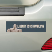 Liberty is een afbrokkelende bumpersticker (Op auto)