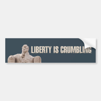 Liberty is een afbrokkelende bumpersticker