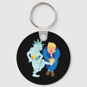 Liberty Kicks Trump 2020 Verkiezing Anti Donald De Sleutelhanger