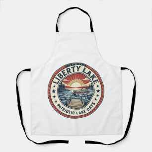 Liberty Lake Patriottisch Patriottisch Meer Leven Schort