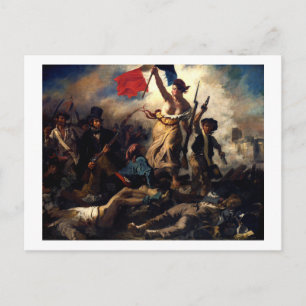 Liberty Leading the People, Eugene Delacroix Briefkaart