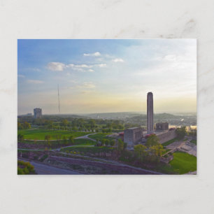 Liberty Memorial, Kansas City, Missouri, Avond Briefkaart